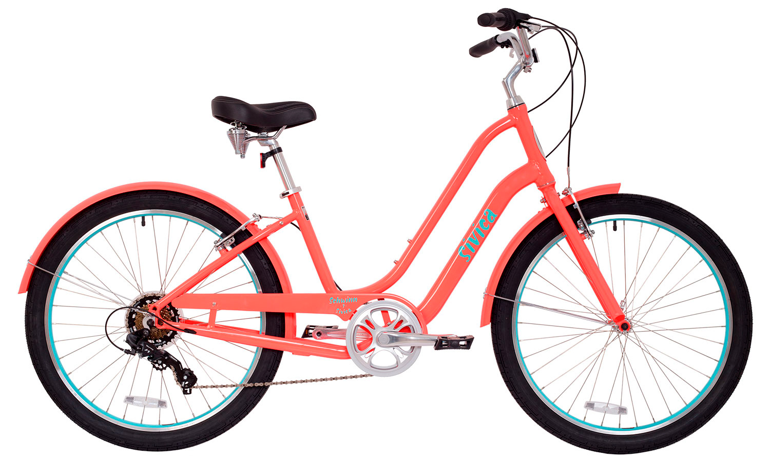 Фотографія Велосипед Schwinn SIVICA 7 Women 26" розмір М 2019 Рожевий